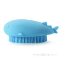 Lavage du cuir chevelu de massage en silicone de brosse de bébé